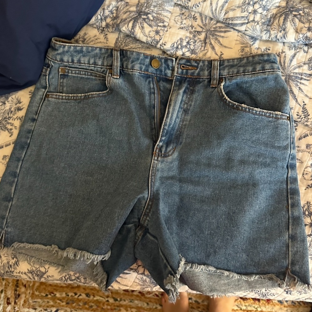 Billabong X Salty Blonde So Vibey Denim Shorts View 2